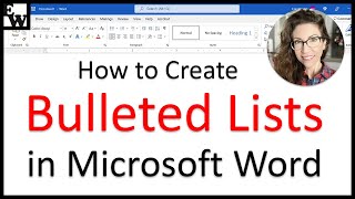 How to Create Bulleted Lists in Microsoft Word [upl. by Rehpotsihrc]