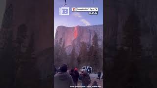 Firefall OnceaYear Phenomenon Filmed at Yosemite National Park [upl. by Enorel]