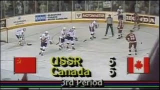 1987 Canada Cup  Canada vs USSR Final  Gretzky to Lemieux Series Winner [upl. by Ellehcan]