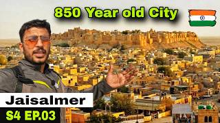 Exploring Patwon Ki Haveli Jaisalmer Fort Gadisar Lake amp Market  Rajasthan Motorcycle Tour EP03 [upl. by Earased]