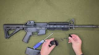 HOW TO INSTALL A MAGPUL MOE RVG VERTICAL GRIP ON AR15 [upl. by Ytissac485]