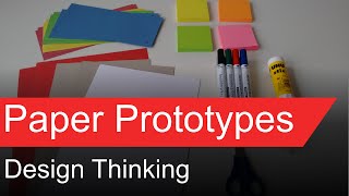 Design Thinking  Paper Prototypes [upl. by Oznola264]