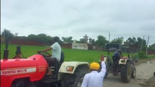 Swaraj 963 vs Swaraj 855 tractor tochan [upl. by Janey]