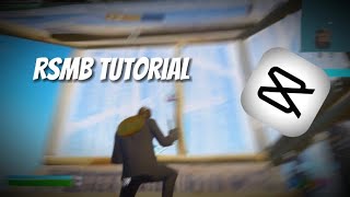 How to add RSMB Motion Blur to fortnite montages on MOBILE using NodeVideo  BEST CapCut Editor [upl. by Home]