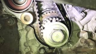 How to replace a timing belt and water pump on 2006 Toyota Sienna remove and install part 1 [upl. by Annaerb898]