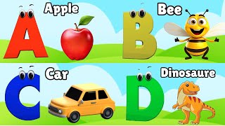 A For Apple B For Bee  Alphabets Phonics song for toddlers  Phonics Song preschoollearning [upl. by Akierdna]