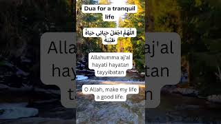 Dua for a tranquil life [upl. by Asilrak]