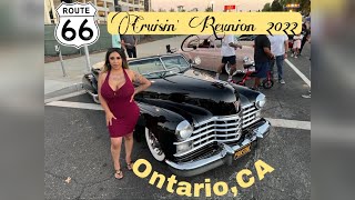 The 9th annual Route 66 Cruisin Reunion car show in Ontario California [upl. by Alegnasor]