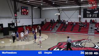 Murfreesboro Rattlers vs Umpire Wildcats  Senior Girls Basketball [upl. by Ynnob]