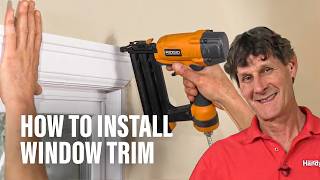 How to Install Window Trim [upl. by Vachil]