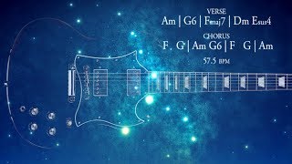 Space Rock Ballad Guitar Backing Track A Minor Jam [upl. by Diarmid]