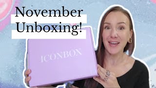 Unboxing Novembers Glam Bag Boxycharm amp Icon Box [upl. by Nica]