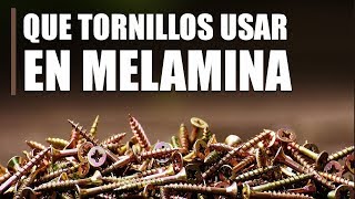 Que tornillos usar en melanina medidas y formas [upl. by Aitat407]