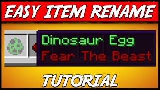 How to Rename an Item or Blocks in Minecraft 114 Bedrock [upl. by Langston]