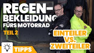 MotorradRegenbekleidung Einteiler vs Zweiteiler [upl. by Allak]