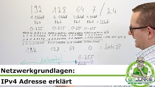 IPv4 Adresse einfach erklärt ip und Subnetzmaske erklärt [upl. by Reldnahc]