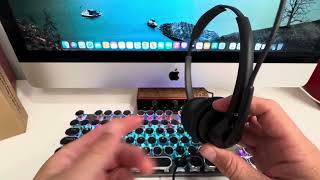 Cyber Acoustics USBC Headset with AI Noise [upl. by Waring]