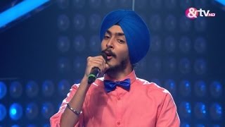 Jaskaran Singh  Neele Neele Ambar pe  The Blind Auditions  The Voice India 2 [upl. by Dugan]