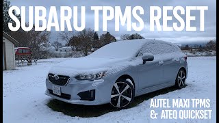 How to Reset Subaru TPMS [upl. by Anilek81]