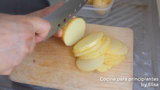 Papas fritas en rodajas Recetas para principiantes [upl. by Elodie384]