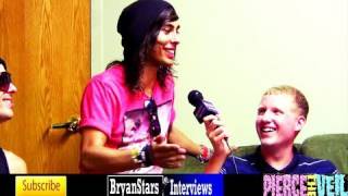 Pierce The Veil Interview Vic Fuentes Warped Tour 2010 [upl. by Liartnod]