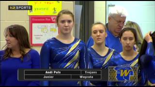 Wayzata vs Minnetonka High School Gymnastics [upl. by Eelanej94]