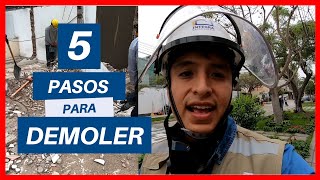 ✅5 RECOMENDACIONES PARA DEMOLER UNA CASA  SIN DAÑAR PROPIEDADES VECINAS🏡 [upl. by Skipper]