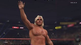 Ahmed Johnson Vs Ric Flair Wwe 2k23 [upl. by Yennaiv]