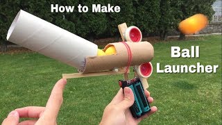 How to Make Ping Pong Ball Launcher at Home  Full Auto Electric Machine Gun [upl. by Ynos]