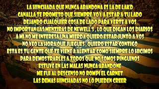 La hinchada que nunca abandona el la de la akd  Rosario Central  LETRA [upl. by Fausta792]