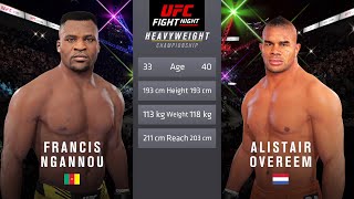 Francis Ngannou vs Alistair Overeem Full Fight  UFC 4 Fight Night [upl. by Ateekan]