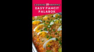 Easy Pancit Palabok  Using Mama Sitas Palabok Mix  Filipino Rice Noodle Dish Shorts [upl. by Sloan]