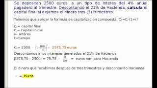 interés compuesto capitalizable mensualmente [upl. by Neurath]