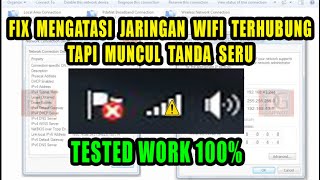 MENGATASI TANDA SERU PADA JARINGAN WIFI LAPTOP [upl. by Haida304]