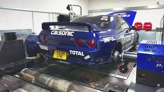 Calsonic R32 GTR Dyno  RaceCal Tuned [upl. by Eelnayr61]