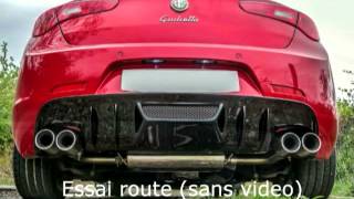 Silencieux Novitec amp diffuseur sport alfa romeo giulietta TBI QV 235 [upl. by Erving106]