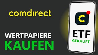 Aktien amp ETFs kaufen  Comdirect Tutorial [upl. by Abel]