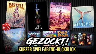 Gezockt Castell The City of Kings Flügelschlag Concordia Venus Pandoria Dice Throne S2 uvm [upl. by Alemahs]