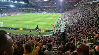 Celtic vs Slovan Bratislava  CELTIC FANS  The Celtic chant [upl. by Viafore]