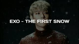 EXO  The First Snow Easy Lyrics [upl. by Eusassilem]