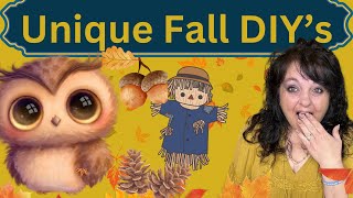 Large Fall DIYs  Unique DIYs Dollar Tree DIYs  Home Decor on a Budget [upl. by Basilio]