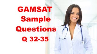 GAMSAT Sample Questions Answers Blue Booklet Q3235 [upl. by Maude]