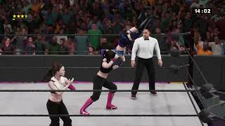 WWE 2K Stardom  or whats left of it   Starlight Kid amp AZM vs Syuri amp Saki Kashima [upl. by Aicsile]