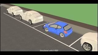 Automated parking simulation 2 Parallel Parking [upl. by Eanom]