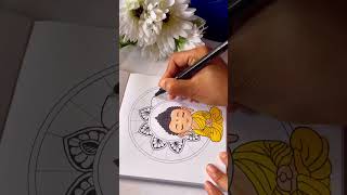 Bhuddha mandala art peaceful buddhaart mandalarts yshorts subscribe TheamazingArtDIY [upl. by Akenahs]