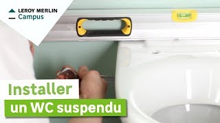 Comment installer un WC suspendu  Leroy Merlin [upl. by Meela]