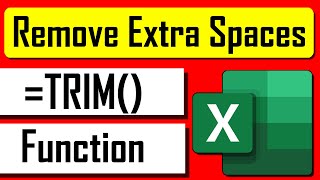 How to Use TRIM Function in Excel [upl. by Nigrom]