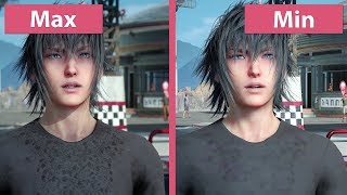 4K Final Fantasy XV – PC Min vs Max Graphics Comparison amp Frame Rate Test [upl. by Bekaj681]