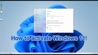 How to activate Windows 11 [upl. by Hizar]