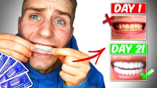 Crest 3D White Strips Do They Work 21 day challenge [upl. by Htaras48]